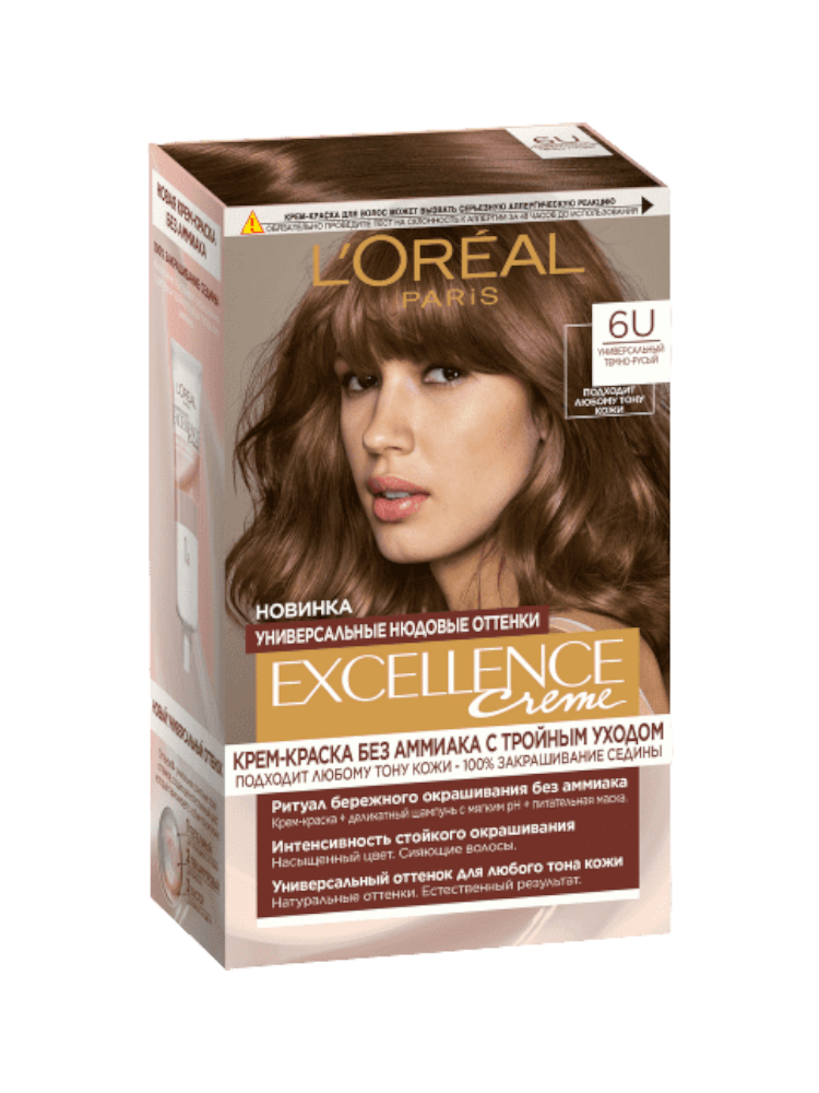 КРАСКА Д/ВОЛОС LOREAL EXCELLENCE CREME 6U ТЁМНО РУСЫЙ